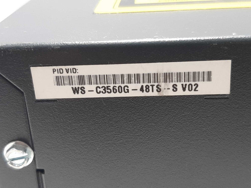 Cisco WS-C3560G-48TS-S 48 Port 3560G Gigabit Switch, FACTORY RESET ~