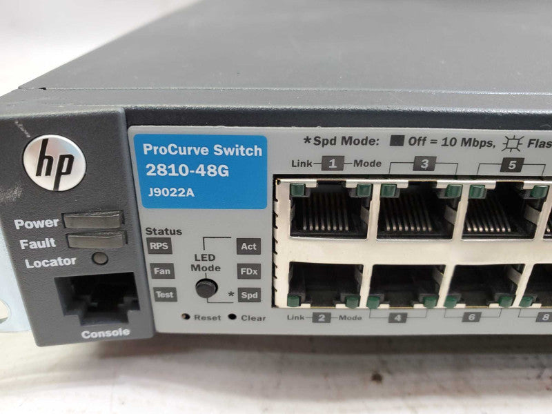 HP 2810-48G J9022A 48-Port Gigabit Ethernet Network Switch )