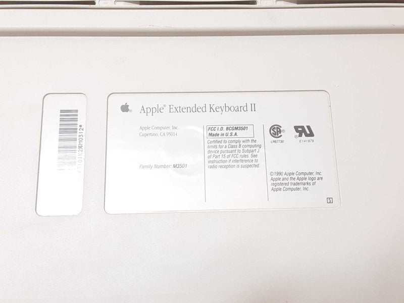 VINTAGE UNTESTED Apple Macintosh Extended Keyboard II, M3501 _