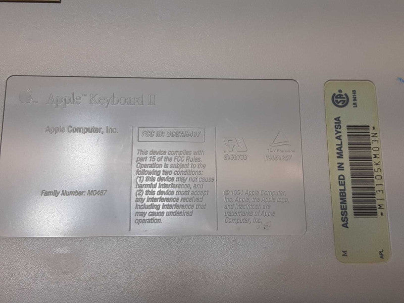 Apple Keyboard II for Macintosh IIGS M0487, Untested, AS-IS _