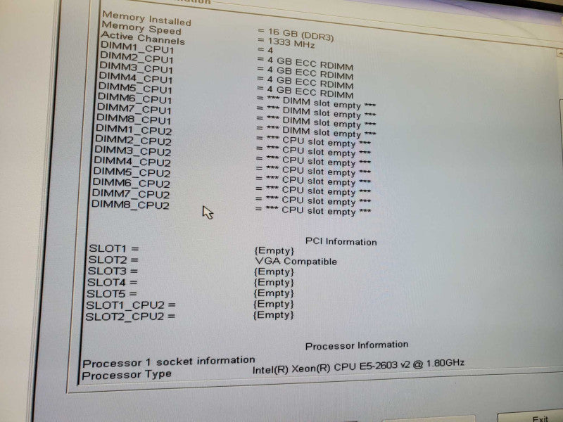Dell Precision T7610, Xeon E5-2603 v2 @1.8GHz, 16GB DDR3, No GPU, 1xPSU  )