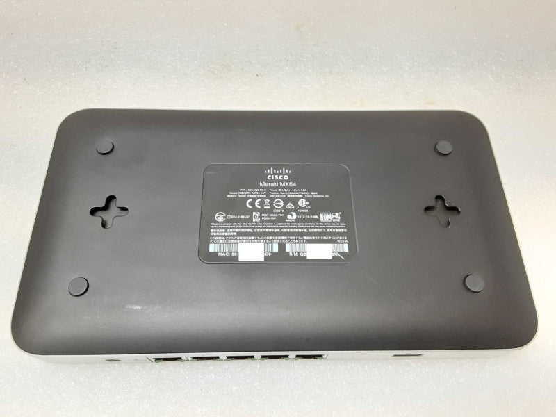 Cisco Meraki MX64-HW Cloud Managed Firewall, Unclaimed _