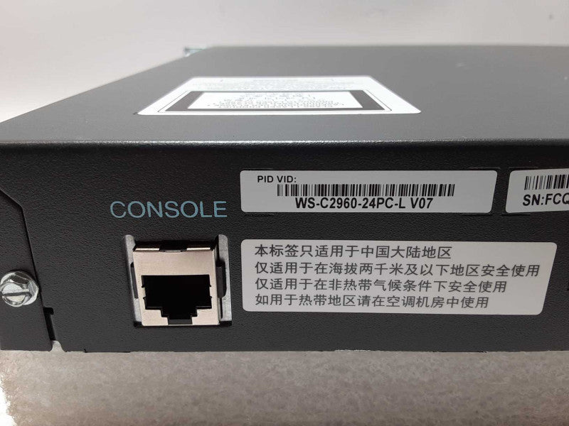 Cisco WS-C2960-24PC-L 24 Port POE Switch Dual Gigabit Uplinks _