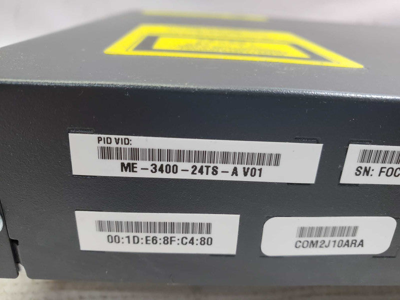Cisco ME-3400-24TS-A 24-Port Fast Ethernet + 2-Port SFP Layer 3 Managed Switch )