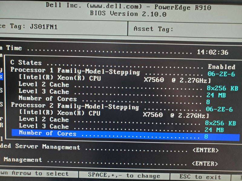 Dell PowerEdge R910 4x X7560 2.27GHz 128GB DDR3 PERC H700 Integrated |