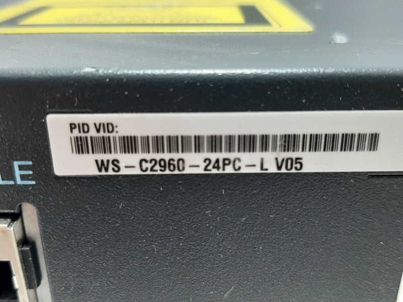 Cisco Catalyst WS-C2960-24PC-L 24 Port PoE Ethernet Switch, FACTORY RESET. ~