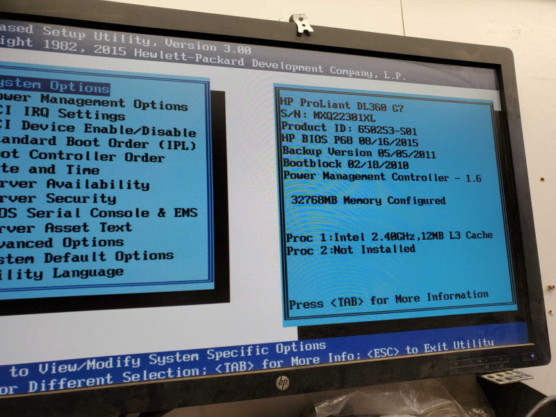 HP ProLiant DL360 G7 Xeon E5620 @2.4GHz 32GB P410i 2x PSU 8x2.5\\" )