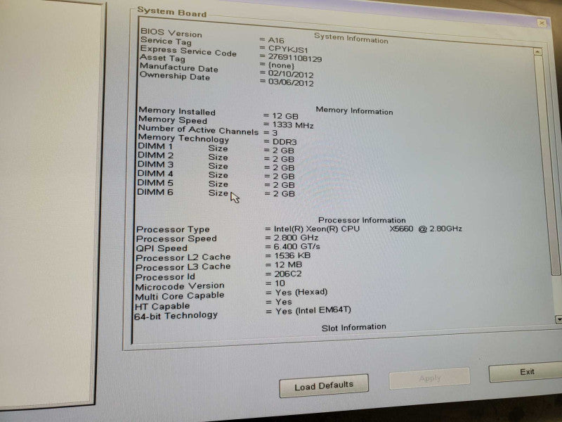 Dell Precision Workstation T5500 Xeon X5650 @2.67GHz 12GB RAM Quadro 2000 )