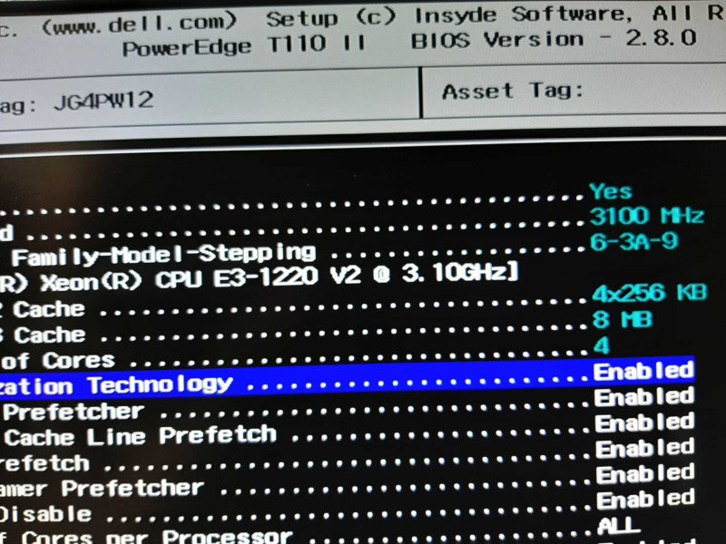 Dell PowerEdge T110 II  E3-1220v2 3.1GHZ QC/8GB, SAS2008-IR, NO HDDs ~