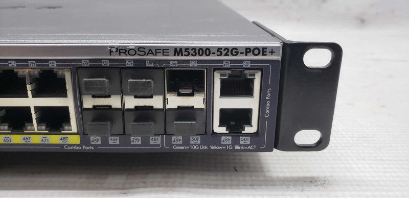 Negear Prosafe M5300-52G-PoE+ 48x port gigabit L2 PoE+ Managed 10GB Stacking #