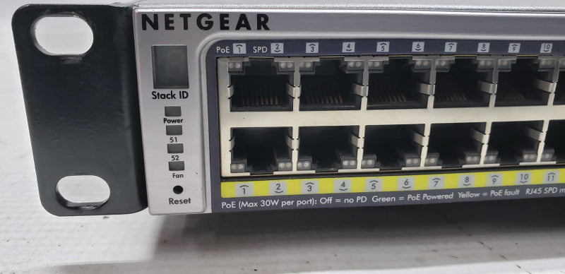 Negear Prosafe M5300-52G-PoE+ 48x port gigabit L2 PoE+ Managed 10GB Stacking #