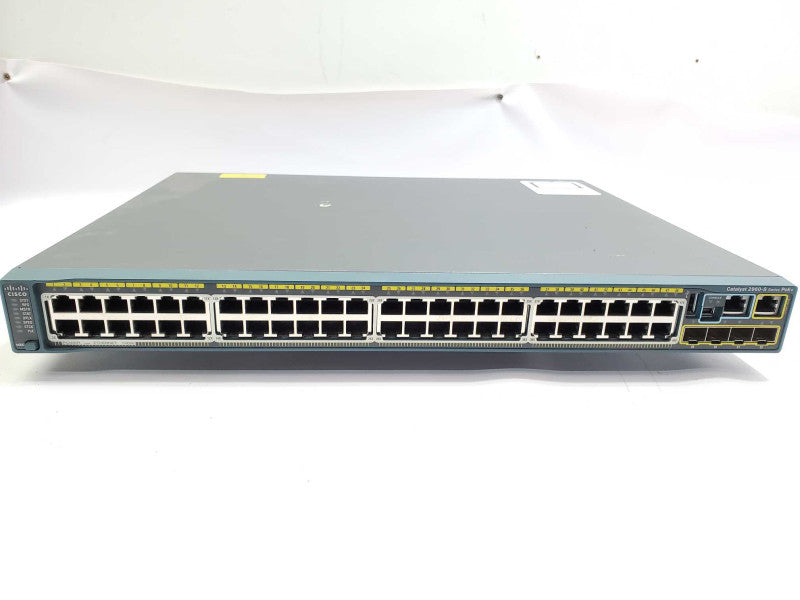 Cisco WS-C2960S-48FPS-L 48-Port PoE+ 4x SPF Network Switch _Rest )