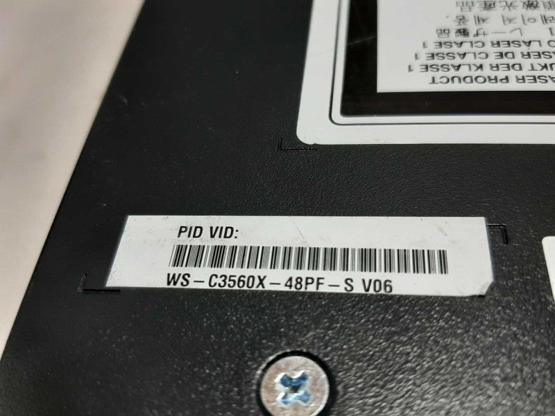 Cisco WS-C3560X-48PF-S Gigabit IP Base Managed 48-Port PoE+ Switch, FCTY RESET ~