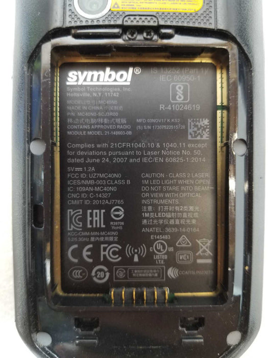 Motorola/Symbol MC40N0 Barcode Scanner w/ Battery/Cradle/Charger, Read, AS-IS _