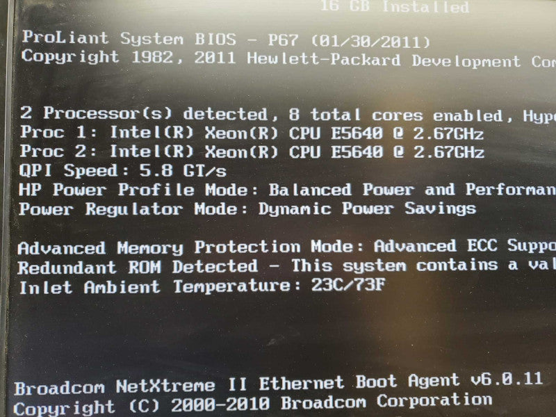 HP ProLiant DL380 G7, 2x Xeon E5640 @2.67GHz 16GB RAM, P410i, 2x PSU, 8x2.5\\" )