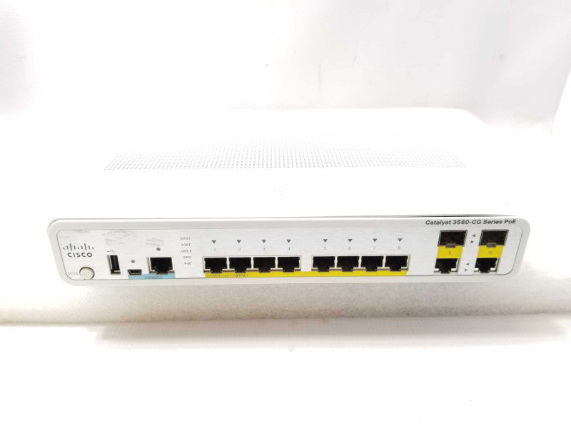 Cisco WS-C3560CG-8PC-S 8-port Gig PoE 2x Dual Uplink Compact Switch _