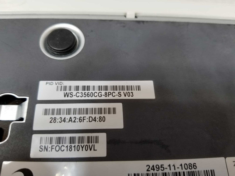 Cisco WS-C3560CG-8PC-S 8-port Gig PoE 2x Dual Uplink Compact Switch _
