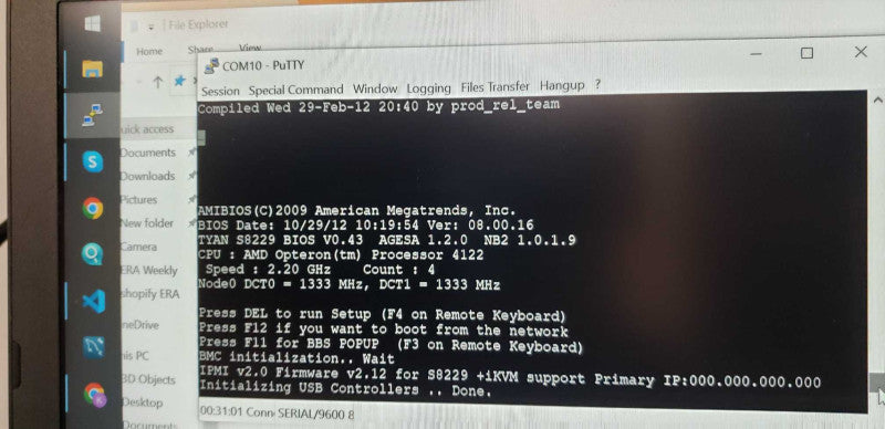 Riverbed 1UACA AMD Opteron 4122 @ 2.20ghz / 8gb ram / see notes #