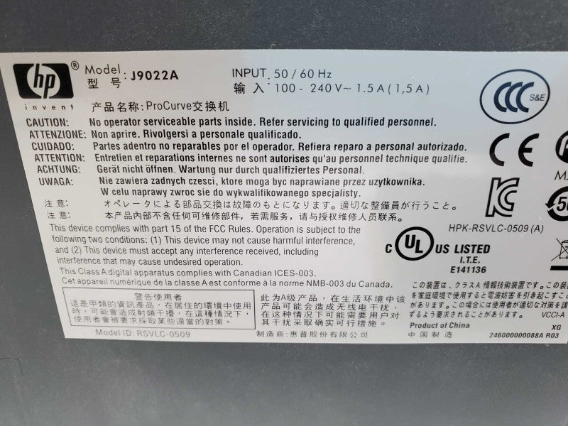 Hp Networking Hp Procurve 2810-48g J9022A Managed Ethernet Switch _ reset )