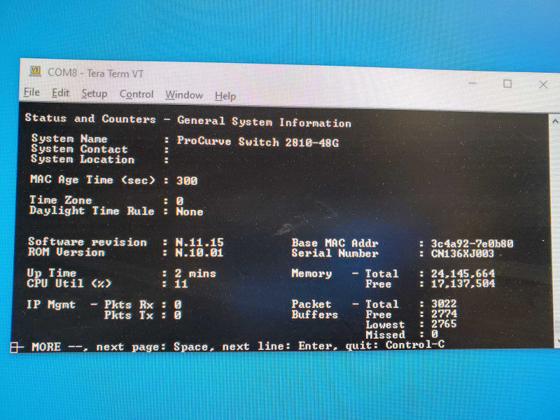 Hp Networking Hp Procurve 2810-48g J9022A Managed Ethernet Switch _ reset )