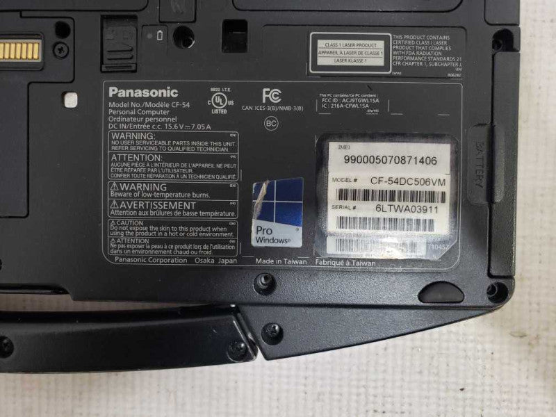 Panasonic Toughbook CF-54 Laptop i5-6300U@2.4GHz 12GB DDR3 1x Battery No HDD [