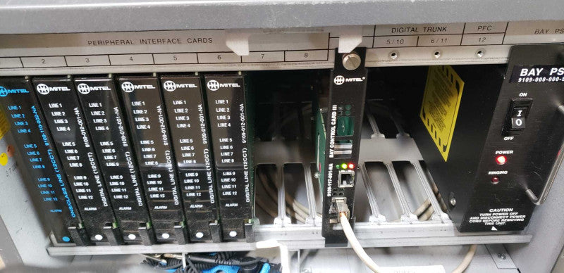 Hotel Phone System Mitel SX 200 w/ cards as shown / SEE NOTES #