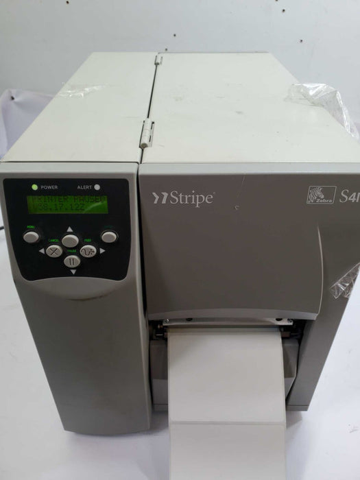ZEBRA S4M Stripe S4M00-3001-0200T Thermal Transfer Label Printer )