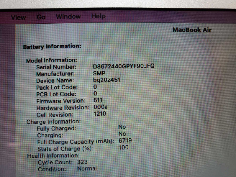 Apple MacBook Air 13\\" 2017 Core i5-5350U @ 1.8 GHz 8GB DDR3 120GB SSD (