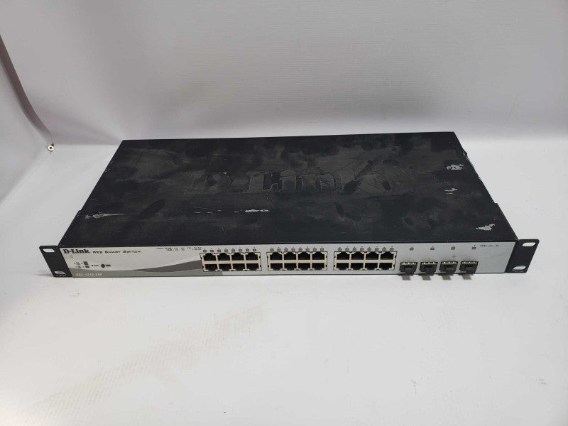 D-Link Web Smart Switch 24 Ports PoE 4x SFP Ports DGS-1210-28P READ [