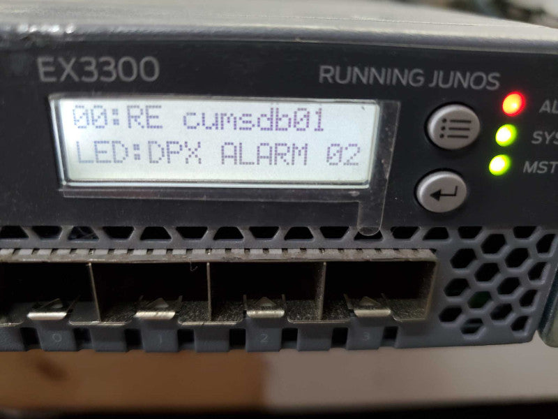 Juniper EX3300-24T EX3300 24-port 4 SFP+ Ports Managed Switch )