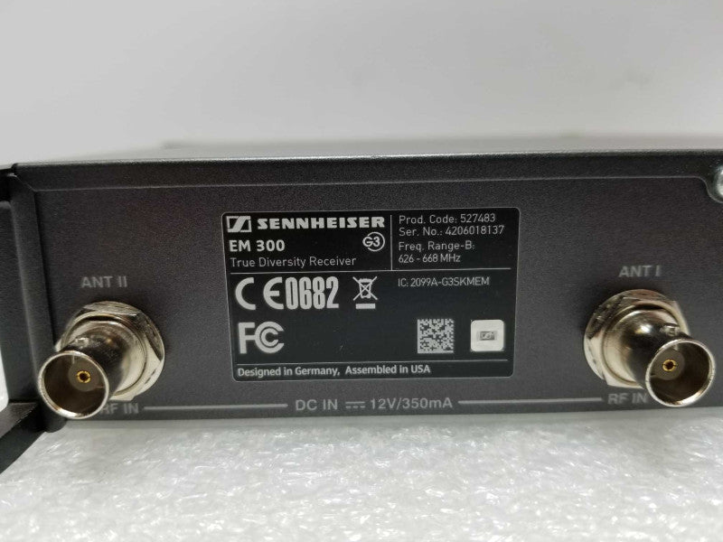 Sennheiser EW 300 G3 626-668 MHz True Diversity Receiver _