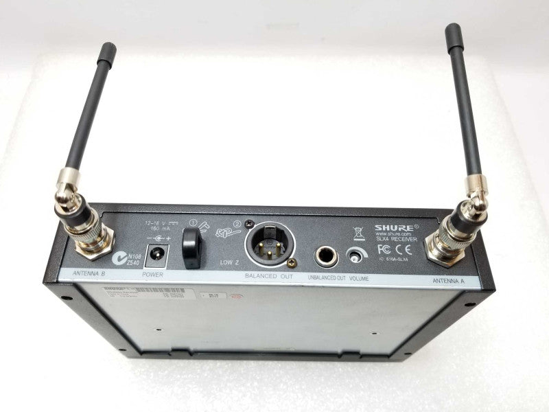 Shure Wireless receiver SLX4 518-542MHz, Untested, AS-IS _