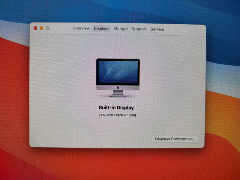 Apple iMac A1418 21.5\\" Intel Core i5-4260U @ 1.4GHz 8GB 1TB HDD 5000 1536MB )