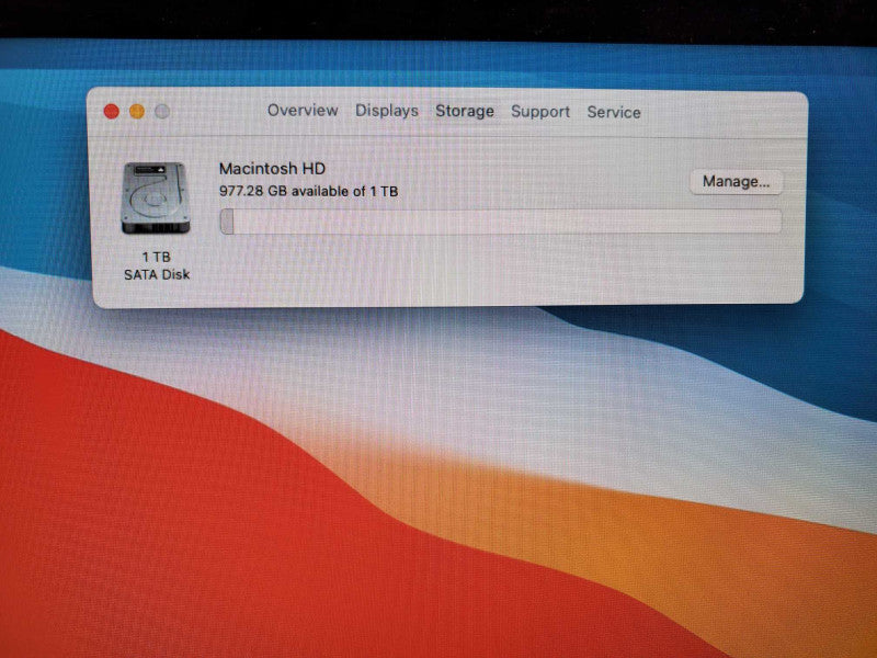 Apple iMac A1418 21.5\\" Intel Core i5-4260U @ 1.4GHz 8GB 1TB HDD 5000 1536MB )