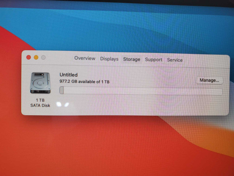 iMac 21.5\\" Mid-2014 Core i5-4260U @ 1.4 GHz, 8GB Ram, 1TB Hard Drive (