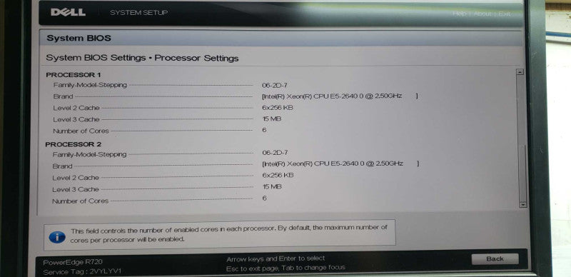 Dell Poweredge R720 2x Xeon E5-2640 @ 2.50ghz / 384gb ram / H710 Mini Ctrl  #