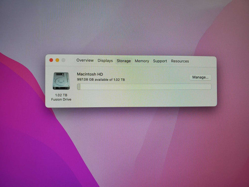 Apple iMac A1419 L.2015 27\\" Intel Core i5-6500 @ 3.2GHz 8GB 1TB HDD R9 M380 )