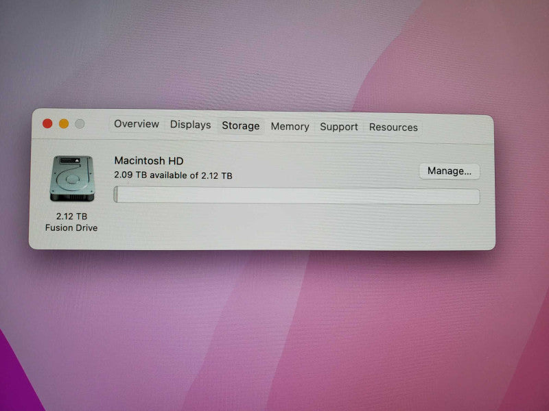 Apple iMac A1419 L.2015 27\\" Intel Core i5-6600 @ 3.3GHz 8GB 2TB HDD R9 M395 )