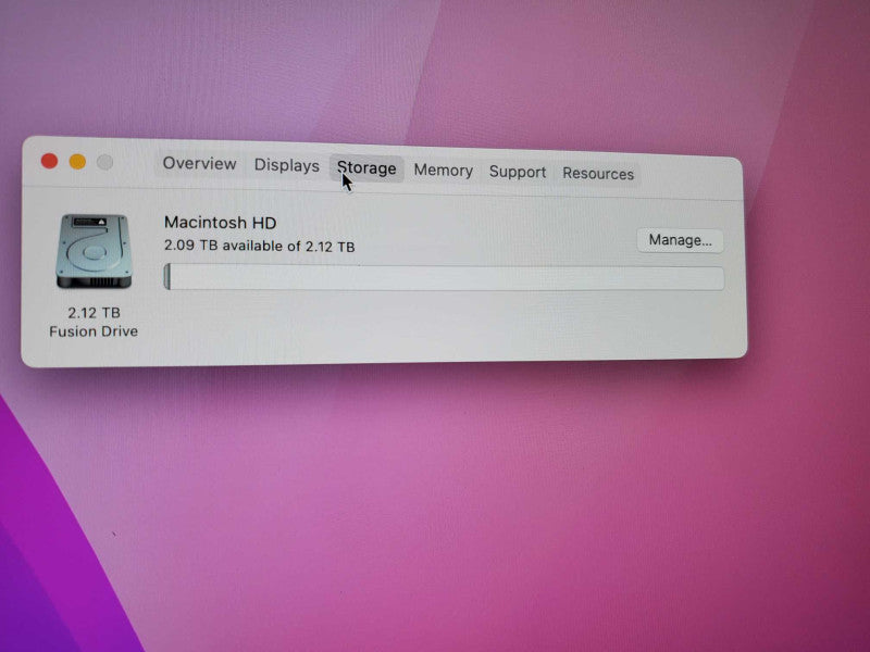 Apple iMac A1419 L.2015 27\\" Intel Core i5-6600 @ 3.3GHz 8GB 2TB HDD R9 M395 )