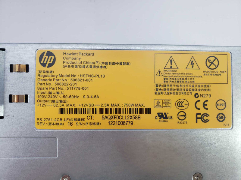 HP 506822-201 750W 100V-240V PSU [