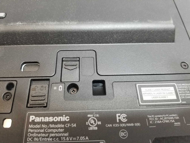 Panasonic Toughbook CF-54 Core i5-6300U 2.4GHz 6th Gen, 4GB 500B HDDD _