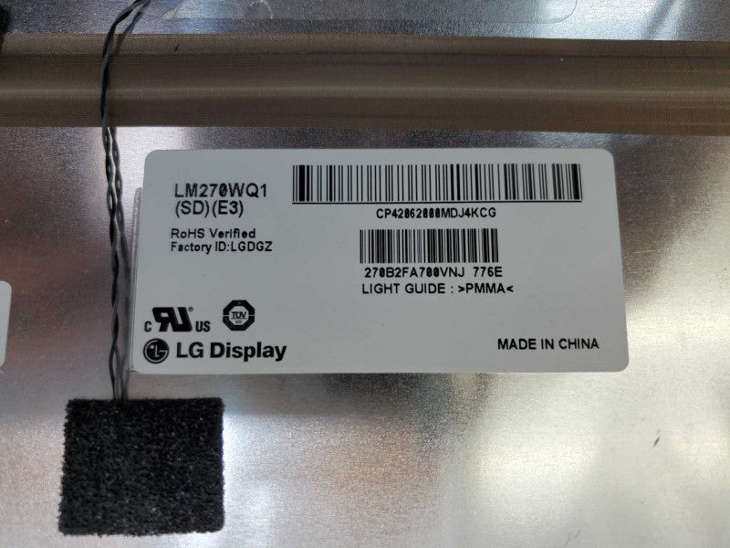 Apple iMac 27\\" Glass LCD Screen For Replacement LM270WQ1 SD E3 )