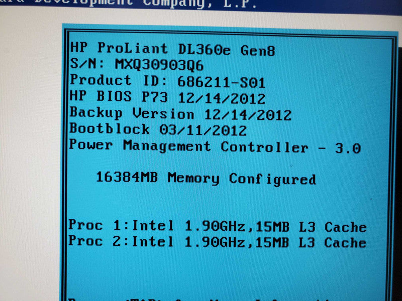HP ProLiant DL360e Gen8  2x E5-2420 1.9GHz, 16GB DDR3, B320i RAID Controller |