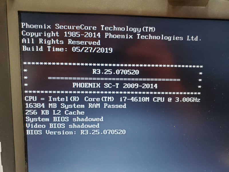 GETAC X500 G2 15â Rugged Laptop Core i7-4610 @ 3.0 GHz 16GB Ram No HDD (