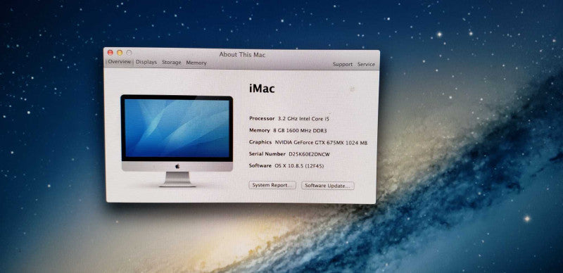 Apple iMac 27in late 2012 A1419 I5-3470 @ 3.2ghz / 8gb ram / GTX  675MX gpu #