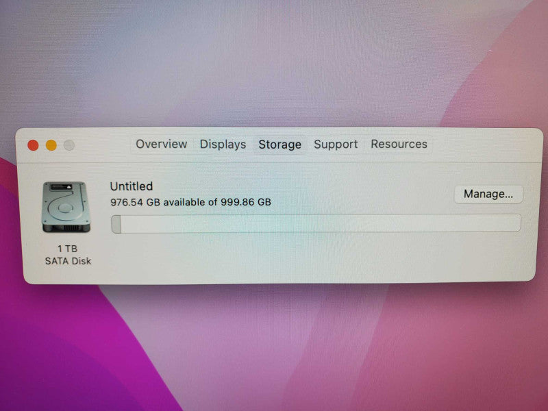 Apple iMac A1418 Late 2015 21.5\\" i5-5675R 3.1GHz 8GB DDR3 1TB HDD |