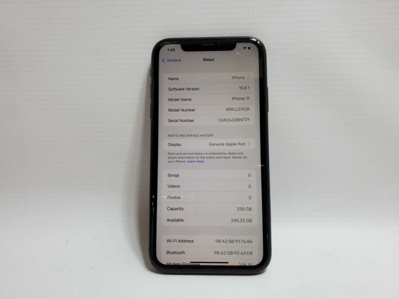 Apple iPhone 11 - 256GB - Black (