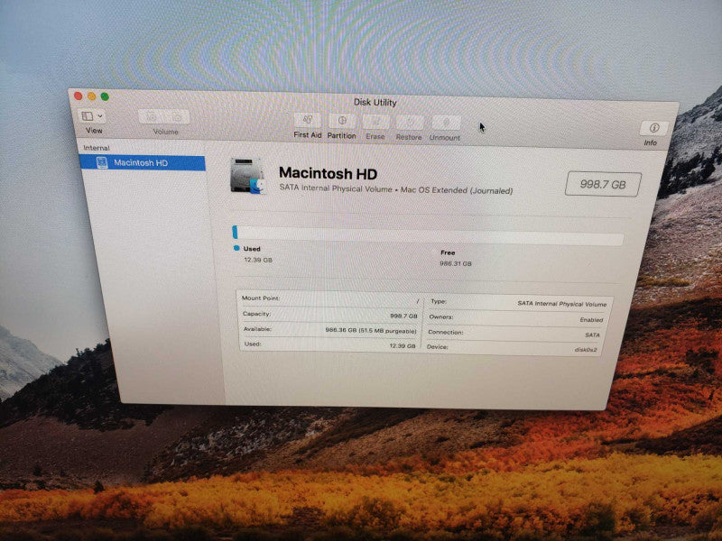 Apple iMac M2011 i5 2.7GHz 8GB DDR3 Radeon HD 6770M 1TB HDD [