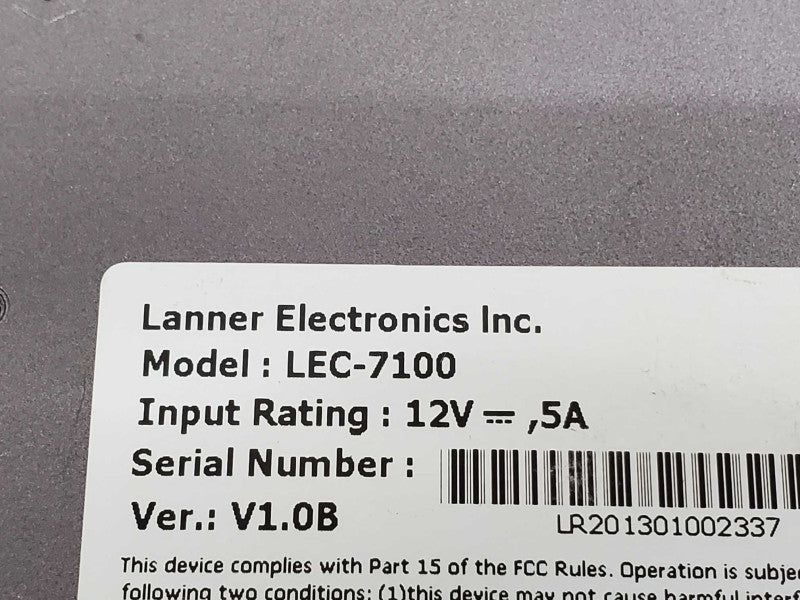Lanner LEC-7100 FANLESS INDUSTRIAL COMPUTER |