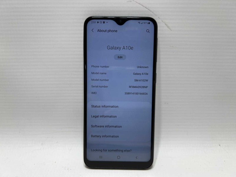 Samsung Galaxt A10e 32GB -